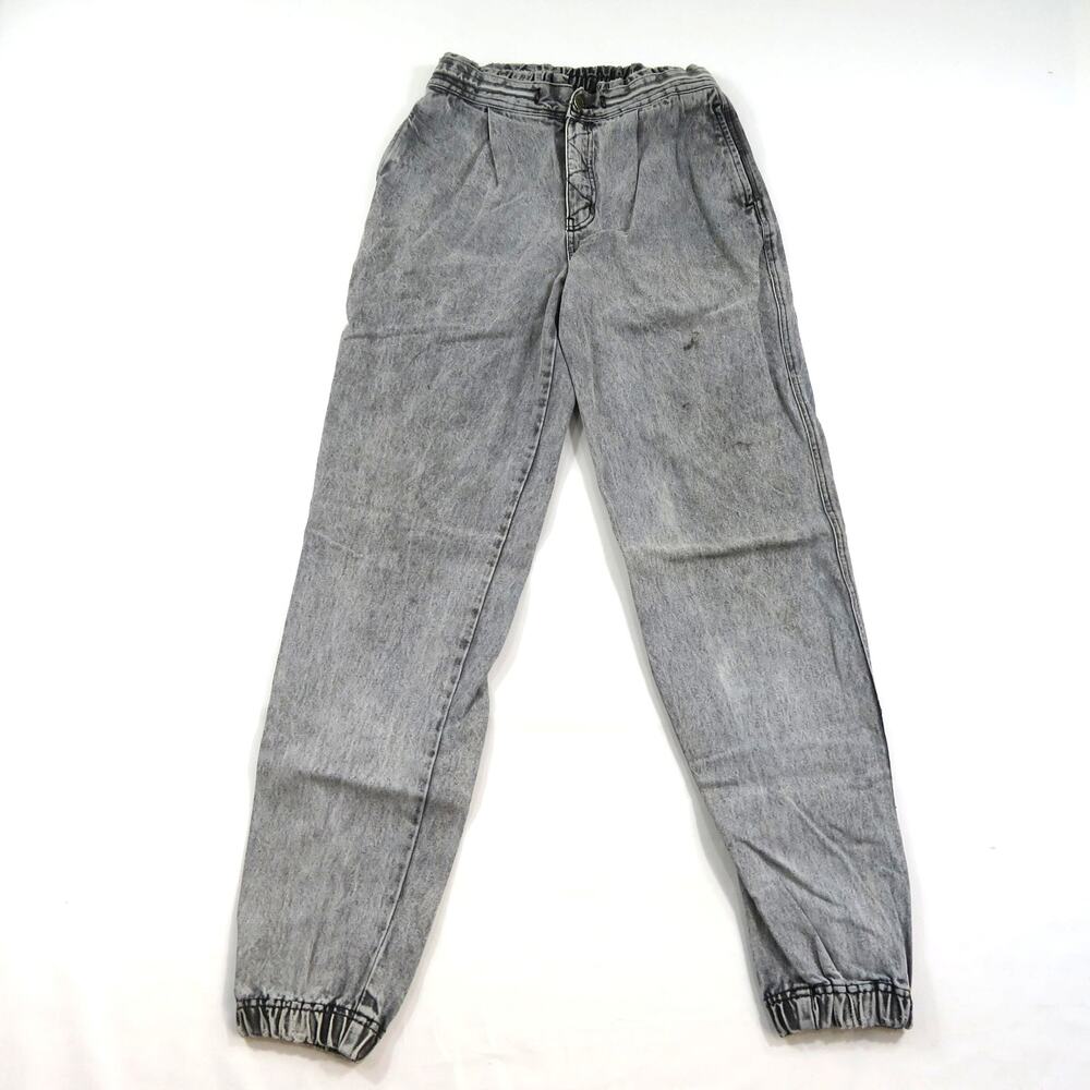 Todays News Jeans, Gray Stone Washed Tagged 29x34 Measured 28x34 1980s